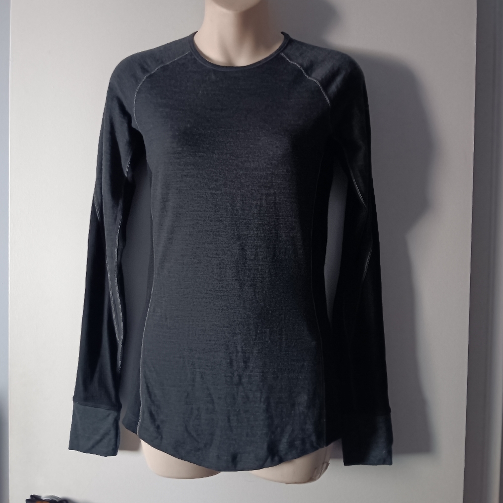 ICEBREAKER 260 Merino Wool Long Sleeve Contrast Panel Top S